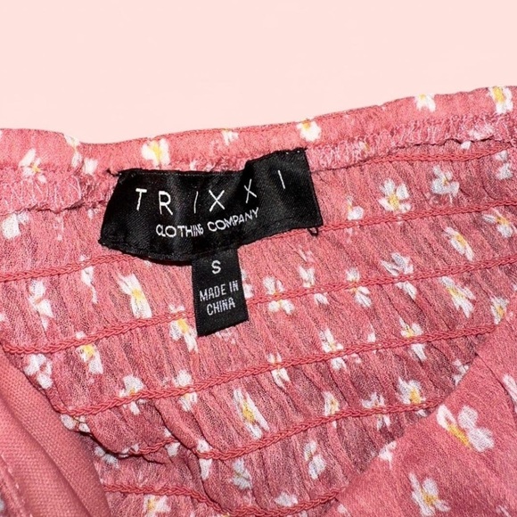 Trixxi Pink and White Mini Dress - Picture 4 of 4